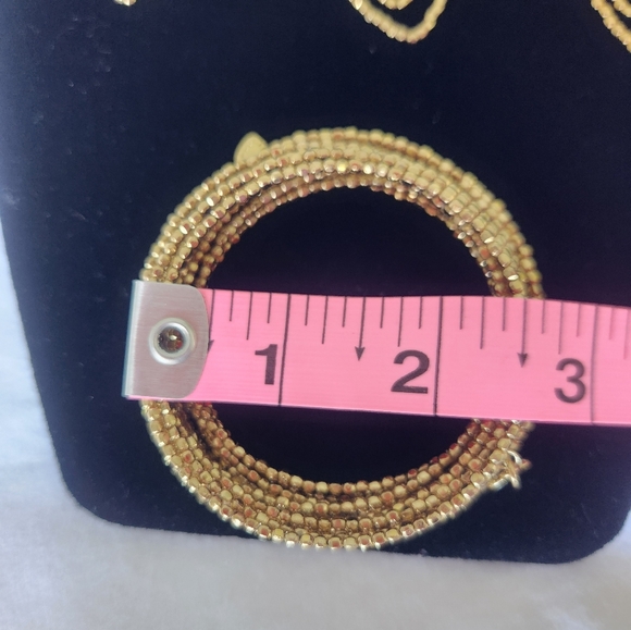 Stella & Dot retired Gold Bardot bracelet and dangle earings - Picture 6 of 7